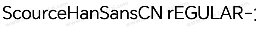 ScourceHanSansCN rEGULAR字体转换